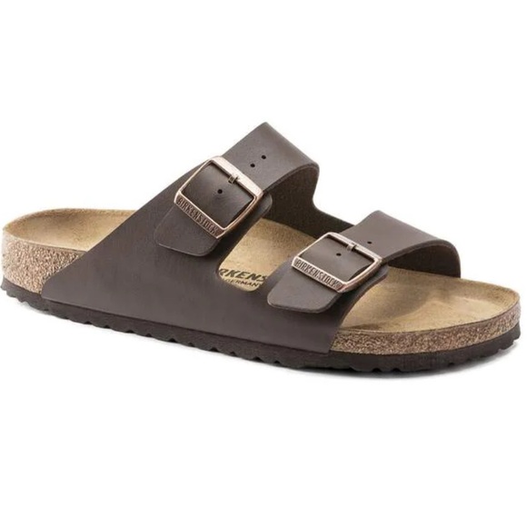 Birkenstock Shoes - Birkenstock Arizona Birko-Flop Slide Sandal Brown Size 36